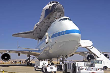 Space Shuttle Endeavour at NASA Dryden Flight Research Center, September 20, 2012